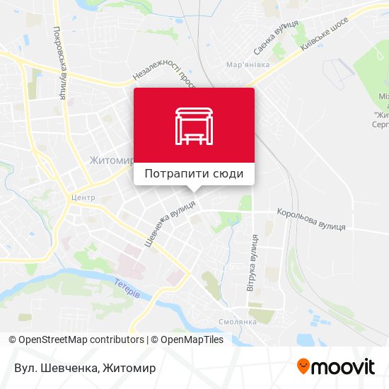 Карта Вул. Шевченка