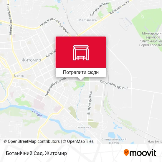 Карта Ботанічний Сад