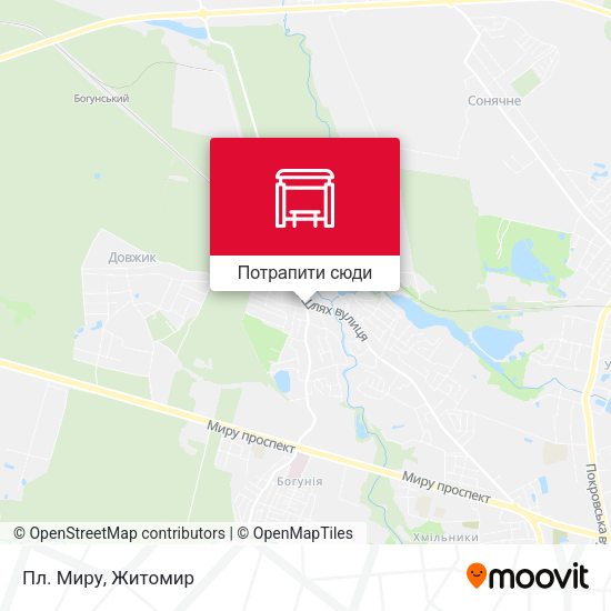 Карта Пл. Миру