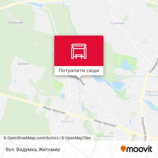 Карта Вул. Видумка