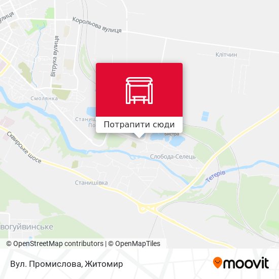 Карта Вул. Промислова
