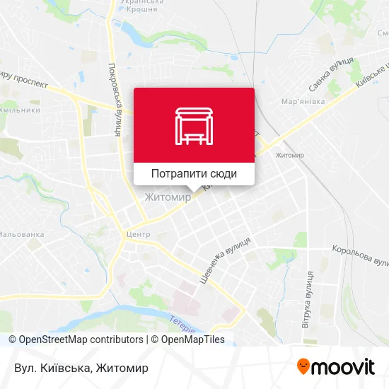 Карта Вул. Київська