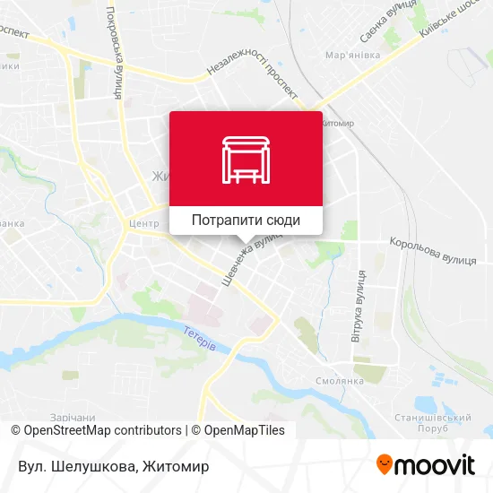 Карта Вул. Шелушкова