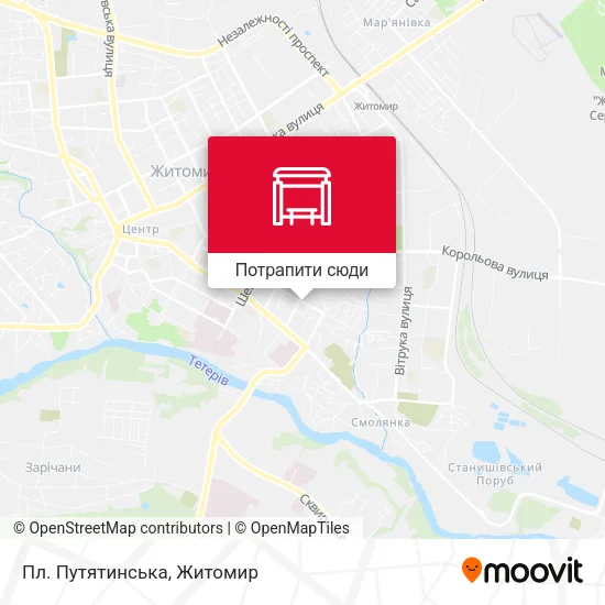 Карта Пл. Путятинська