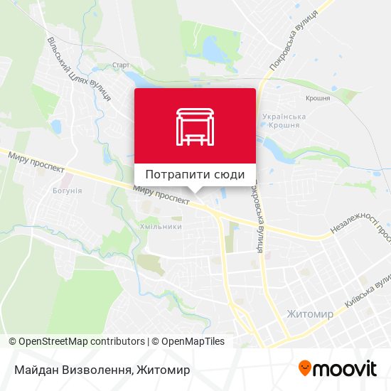 Карта Майдан Визволення