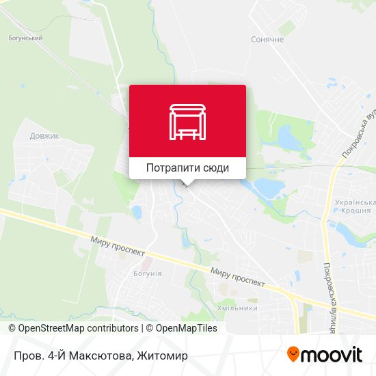 Карта Пров. 4-Й Максютова
