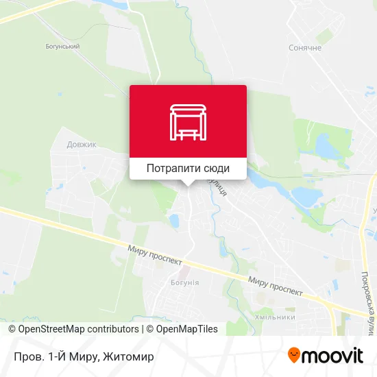 Карта Пров. 1-Й Миру