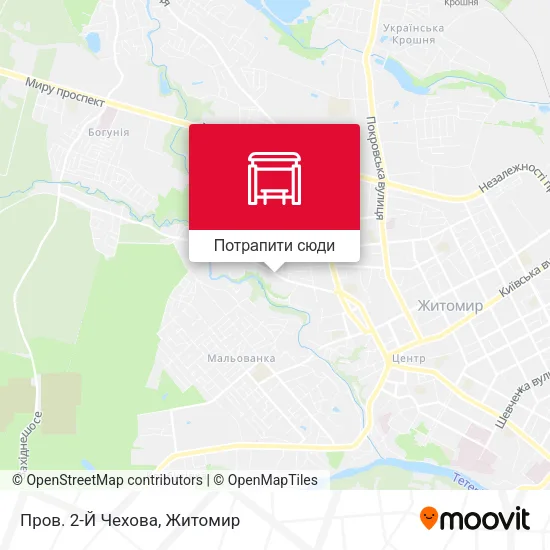 Карта Пров. 2-Й Чехова