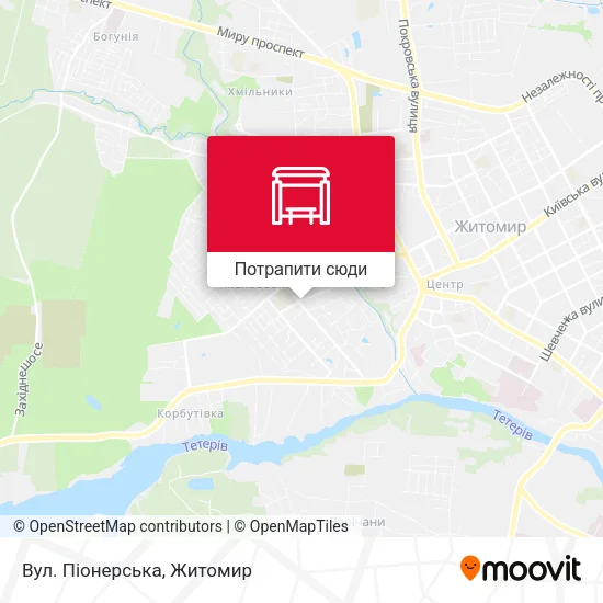 Карта Вул. Піонерська