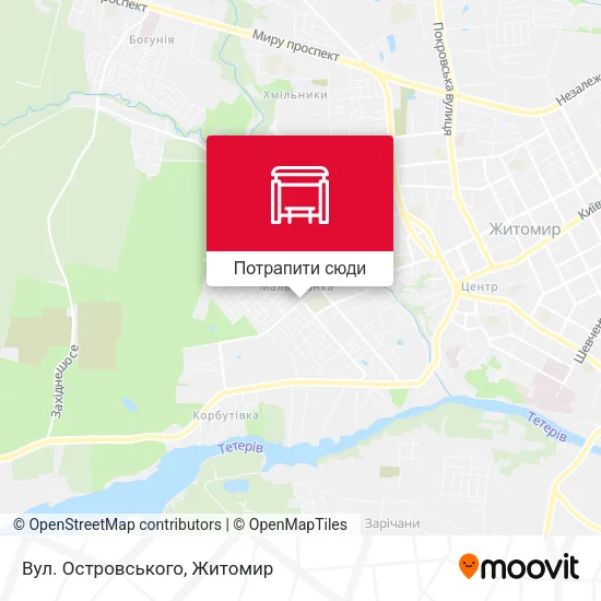 Карта Вул. Островського