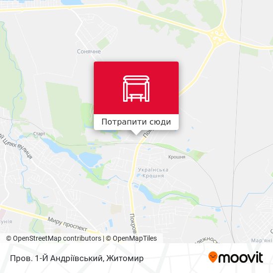 Карта Пров. 1-Й Андріївський