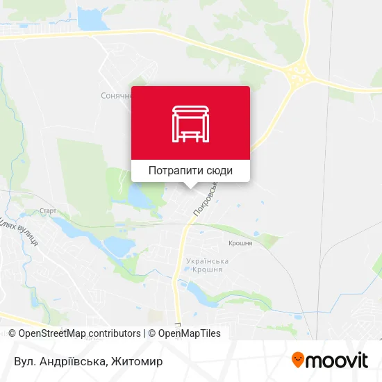 Карта Вул. Андріївська