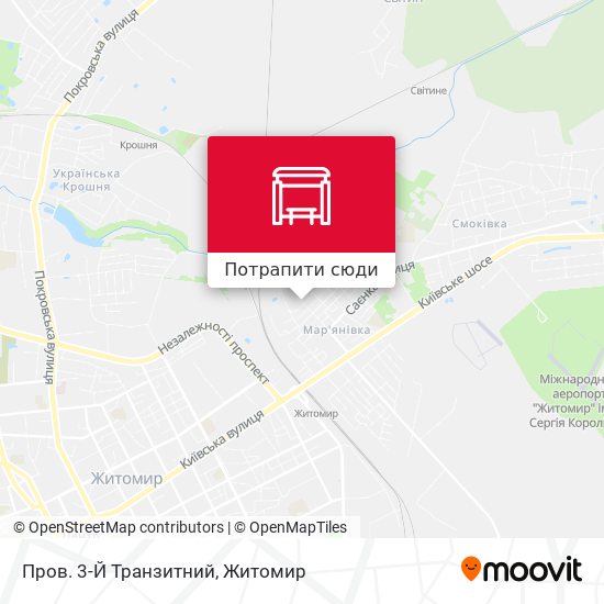 Карта Пров. 3-Й Транзитний