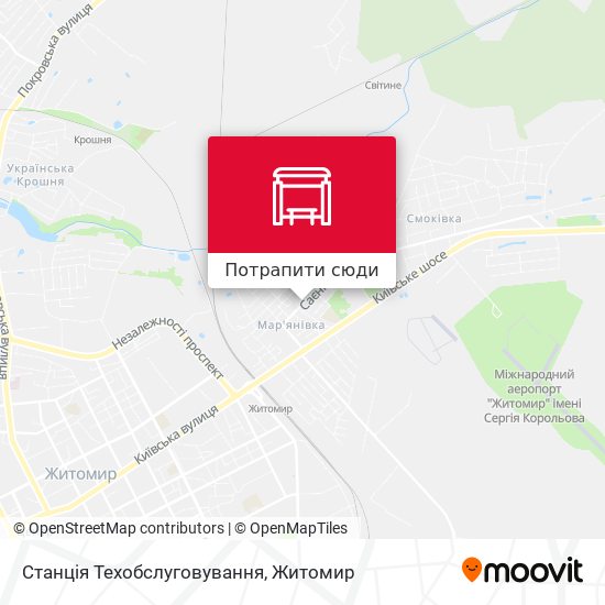 Карта Станція Техобслуговування