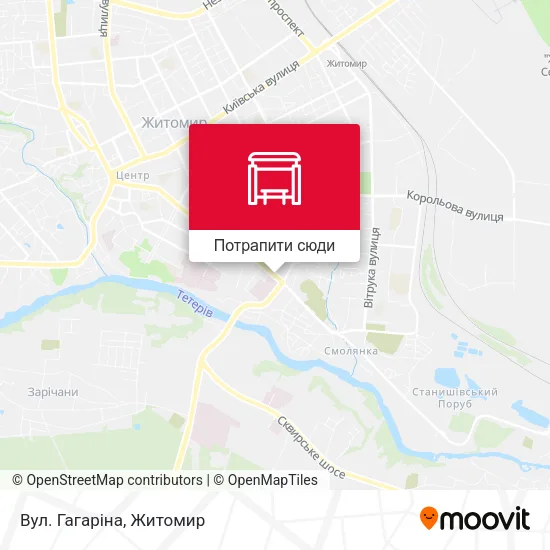 Карта Вул. Гагаріна