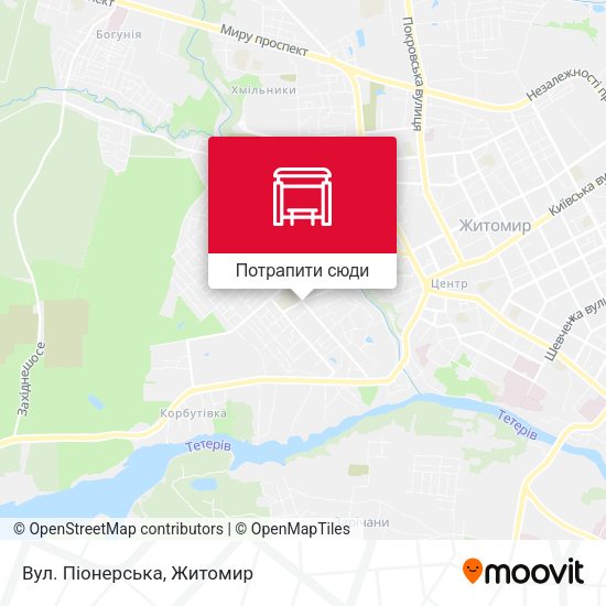 Карта Вул. Піонерська