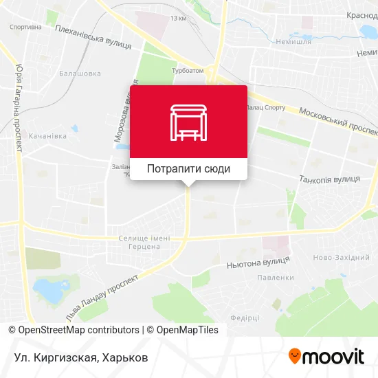 Карта Ул. Киргизская