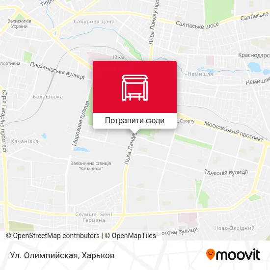 Карта Ул. Олимпийская