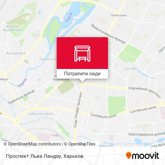 Карта Проспект Льва Ландау