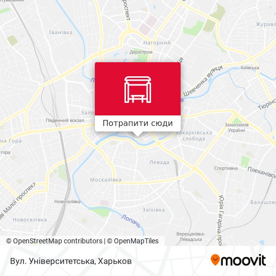 Карта Вул. Університетська