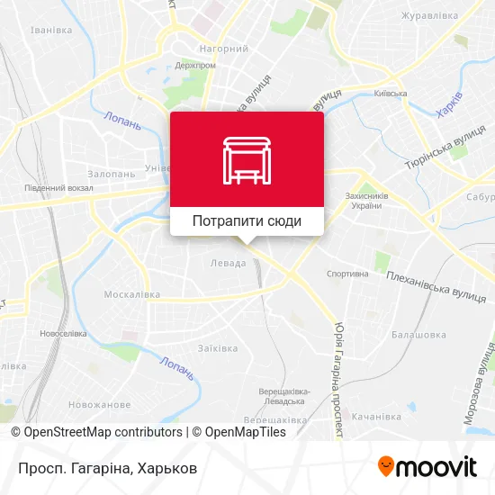 Карта Просп. Гагаріна