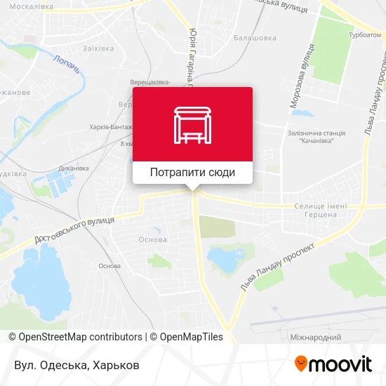 Карта Вул. Одеська