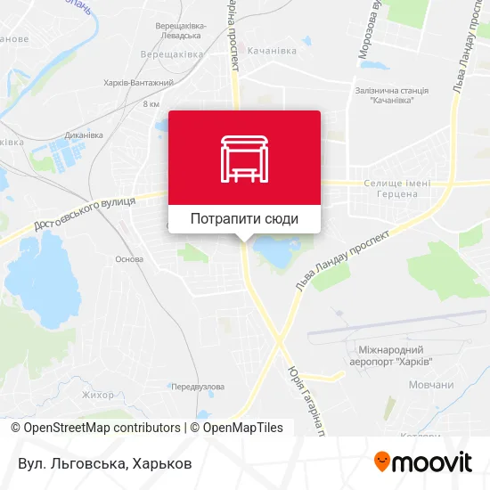 Карта Вул. Льговська