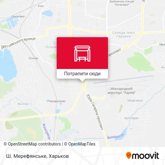 Карта Ш. Мерефянське