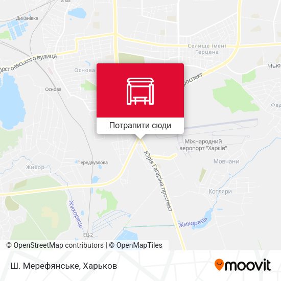 Карта Ш. Мерефянське