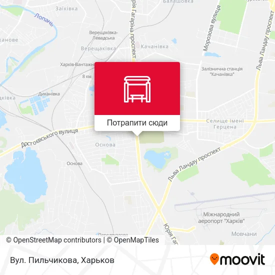 Карта Вул. Пильчикова