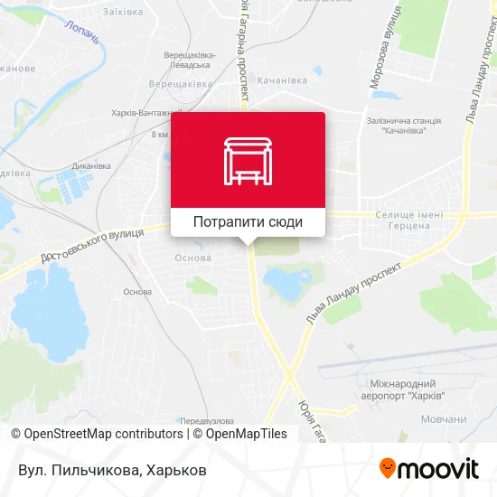 Карта Вул. Пильчикова