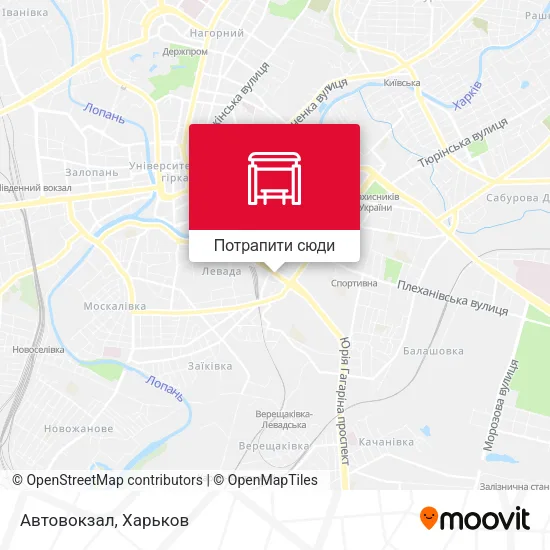 Карта Автовокзал