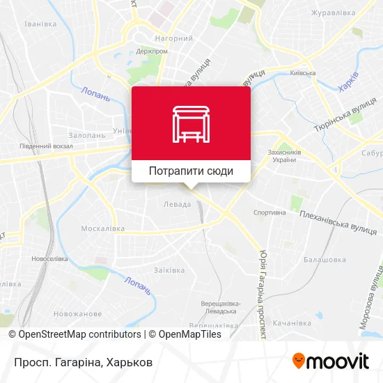 Карта Просп. Гагаріна