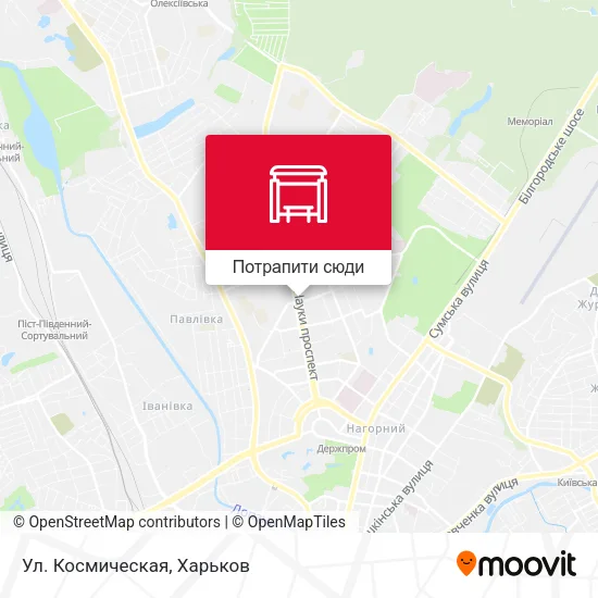 Карта Ул. Космическая