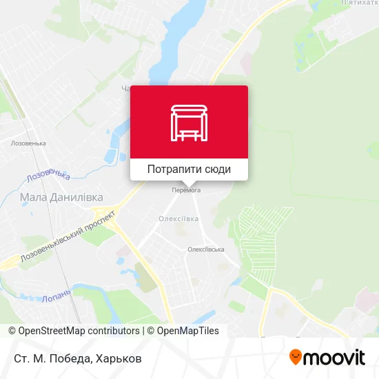 Карта Ст. М. Победа