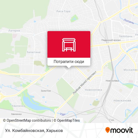 Карта Ул. Комбайновская