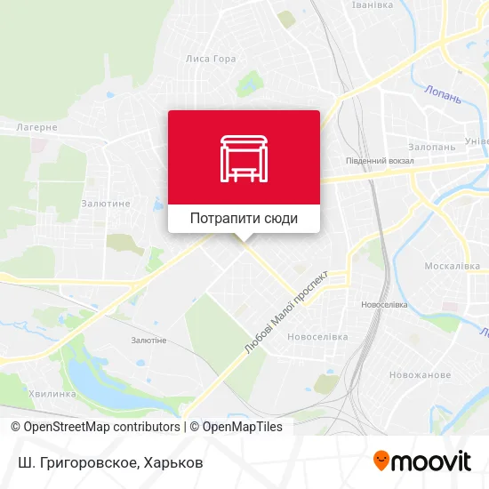 Карта Ш. Григоровское