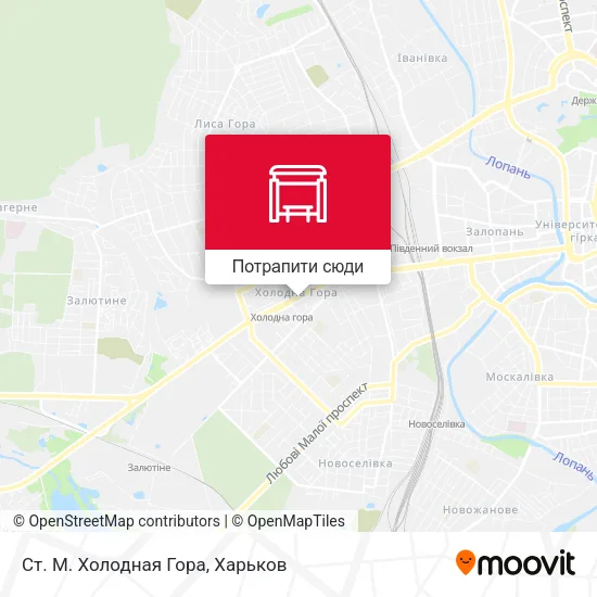 Карта Ст. М. Холодная Гора