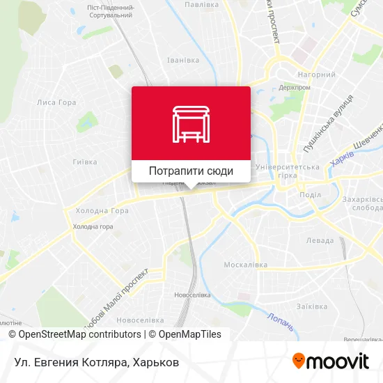 Карта Ул. Евгения Котляра