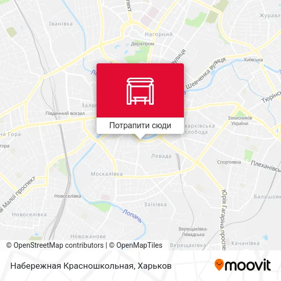 Карта Набережная Красношкольная