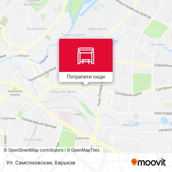 Карта Ул. Самсоновская