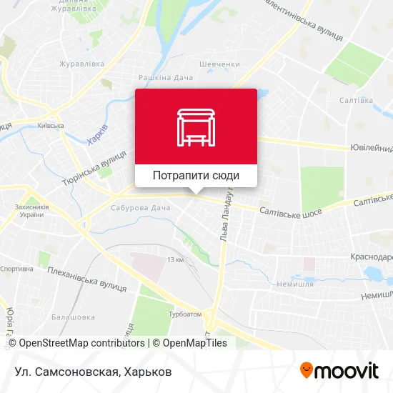 Карта Ул. Самсоновская