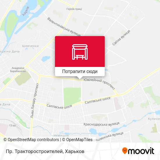 Карта Пр. Тракторостроителей