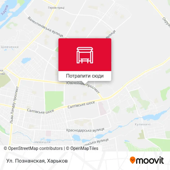 Карта Ул. Познанская