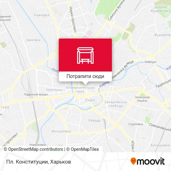 Карта Пл. Конституции