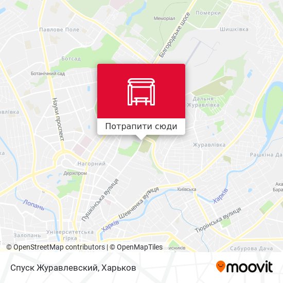 Карта Спуск Журавлевский