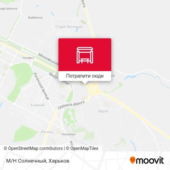 Карта М/Н Солнечный