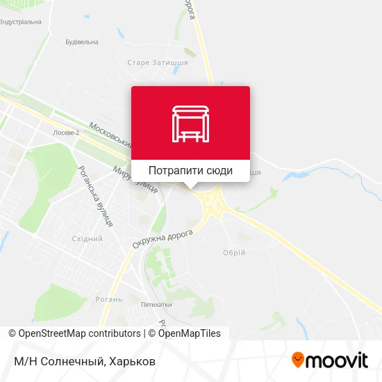 Карта М/Н Солнечный