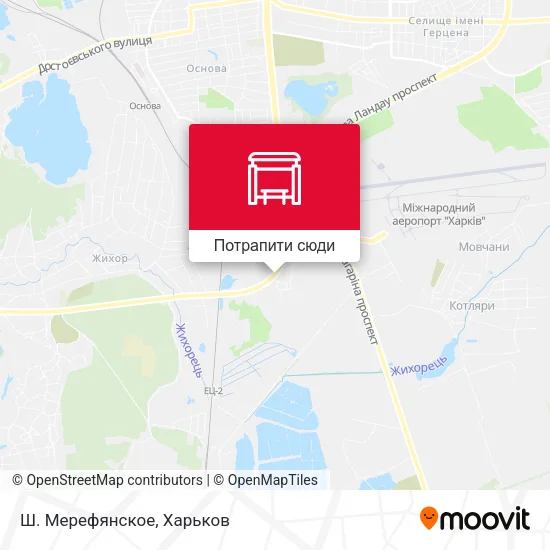 Карта Ш. Мерефянское