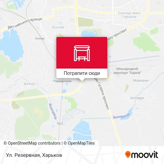 Карта Ул. Резервная